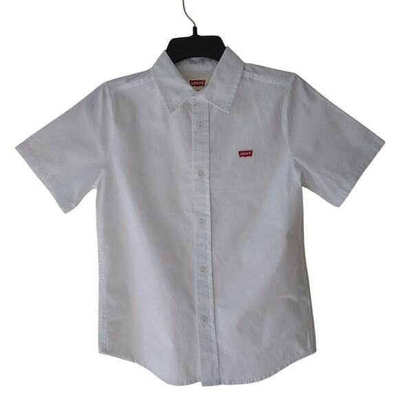 NWT Levi's Shirt Button Down Short Sleeve White M - Picture 3 of 11